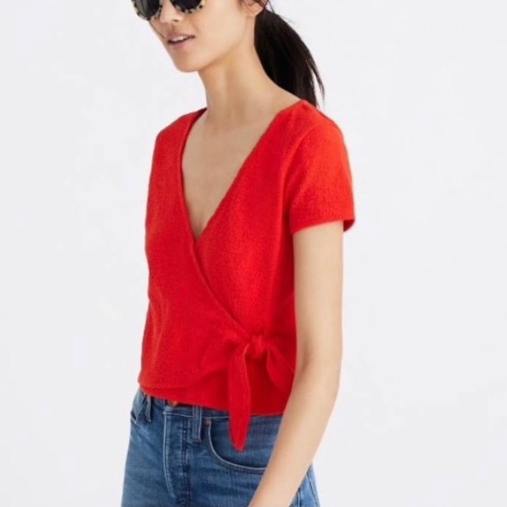 Madewell Thread and Supply Side-Tie Blouse